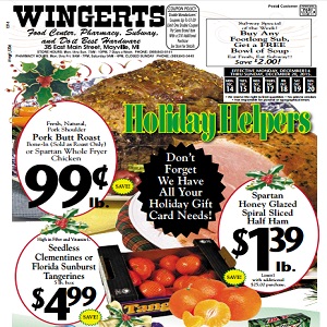 Wingert’s Food Center Weekly Ad Specials